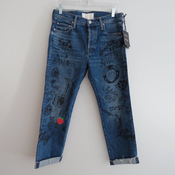 MOTHER SUPERIOR The Scrapper Cuff Ankle Fray NWT - Picture 2 of 15